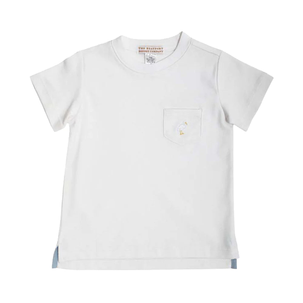Carter Crew Neck-Pocket & Stork, Worth Avenue White/Multicolor