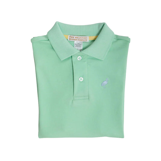 Prim & Proper Polo SS-Pima, Grace Bay Green/Buckhead Blue