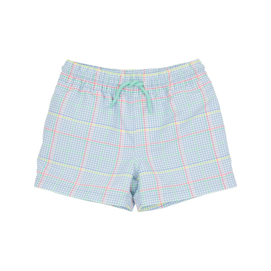 Tortola Trunks Piccadilly Plaid With Grace Bay Green