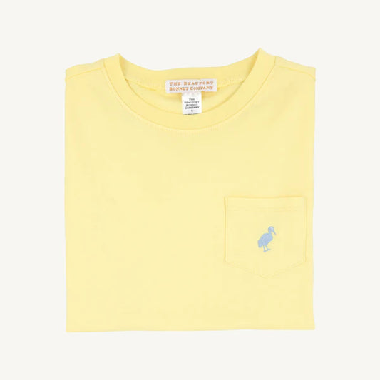 Carter Crewneck Lake Worth Yellow with Sarasota Sky Stork