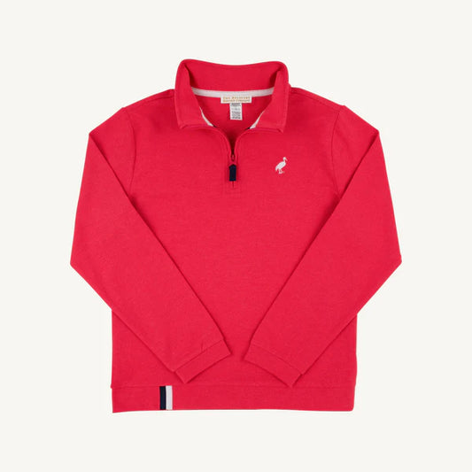 Prepletic™ Hayword Half-Zip Richmond Red with Nantucket Navy and Worth Avenue White Stork