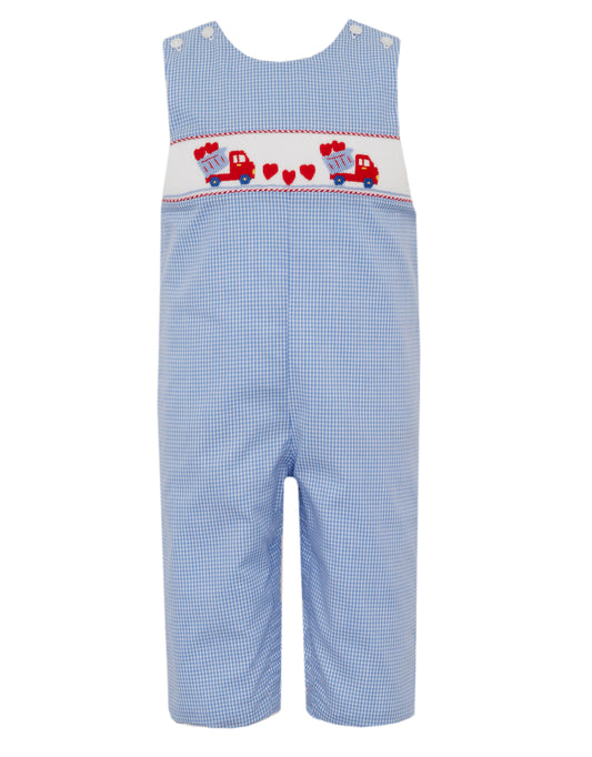 Petit Bebe Valentine Smocked Longall