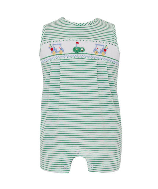 Boy’s Golf Green Stripe Knit Jon Jon