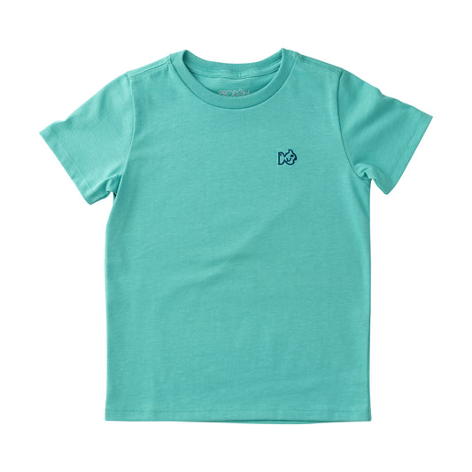 Boys Short Sleeve Tee Soccer-Marine Green