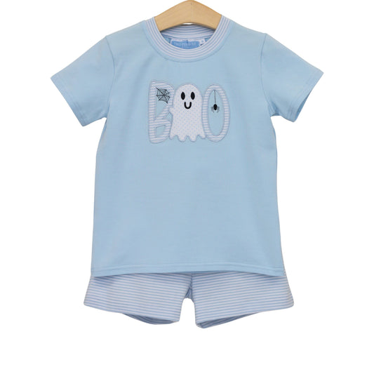 BOO Short Set-Blue