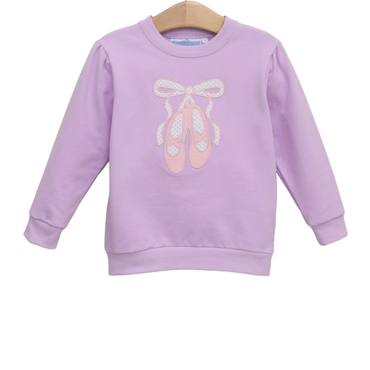 French Terry Pullover-Ballet Shoes