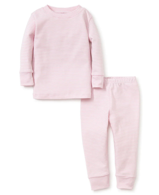 Pink Simple Stripes Pajama Set