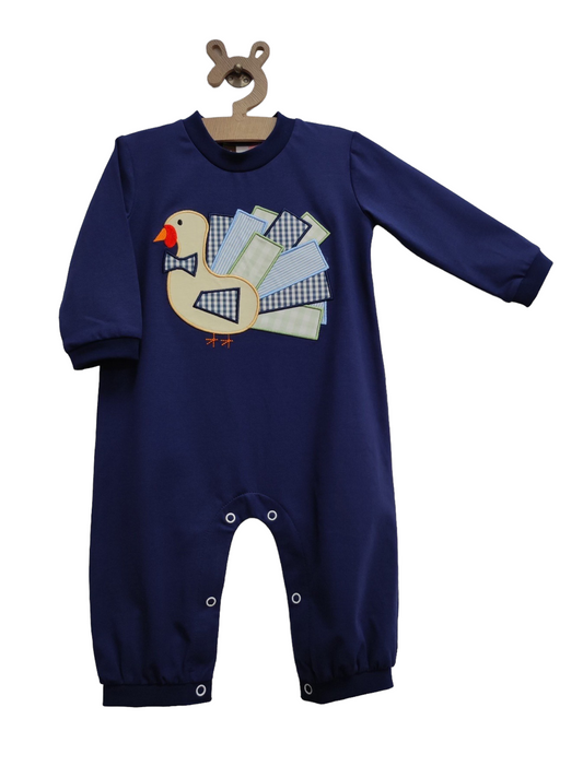 Turkey Appliqué Boys Romper