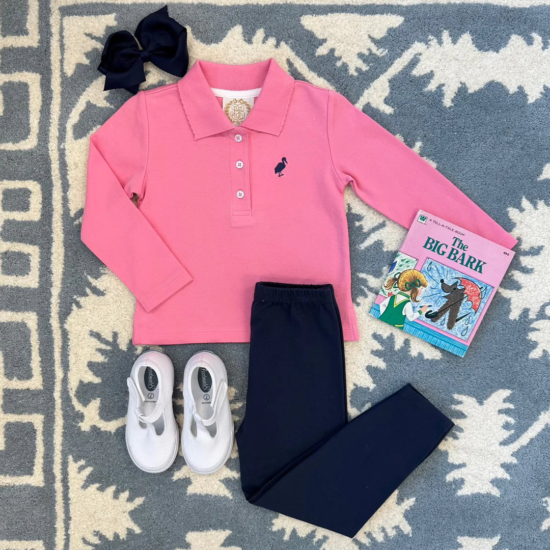 Anna Price Polo, Hamptons Hot Pink/Nantucket Navy