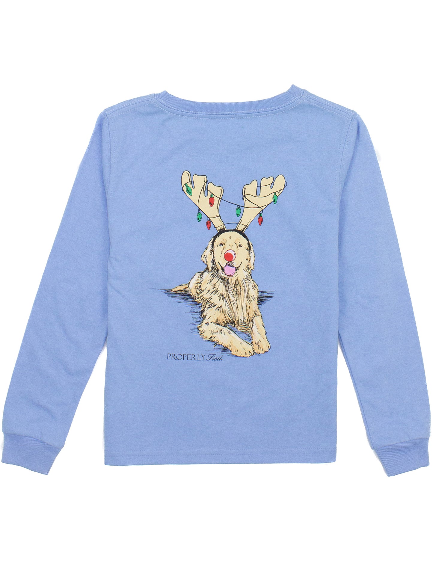 Boys Golden Holiday LS, Light Blue