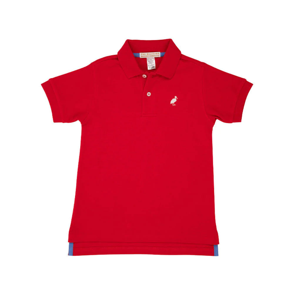 Prim & Proper Polo, Richmond Red With Worth Avenue White Stork