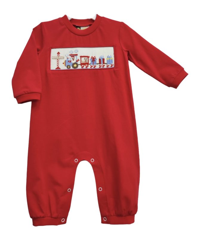 Smocked Train Ruffle Pant Set