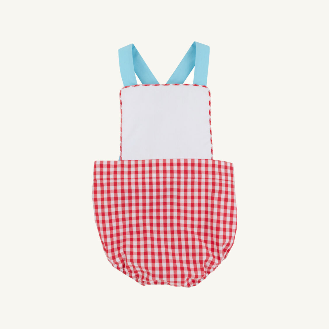 Sayre Sunsuit Richmond Red Gingham Worth Avenue White
