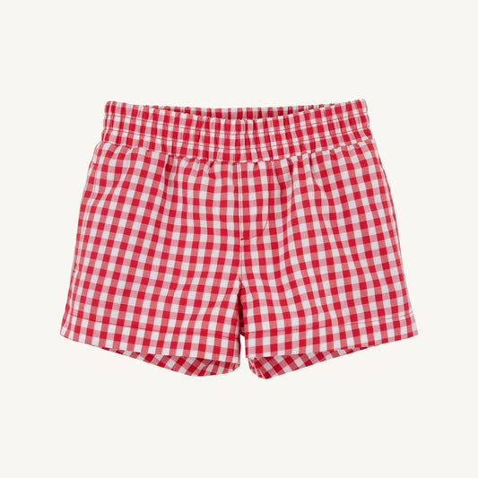 Sheffield Shorts Richmond Red Gingham Belhaven Blue Stork