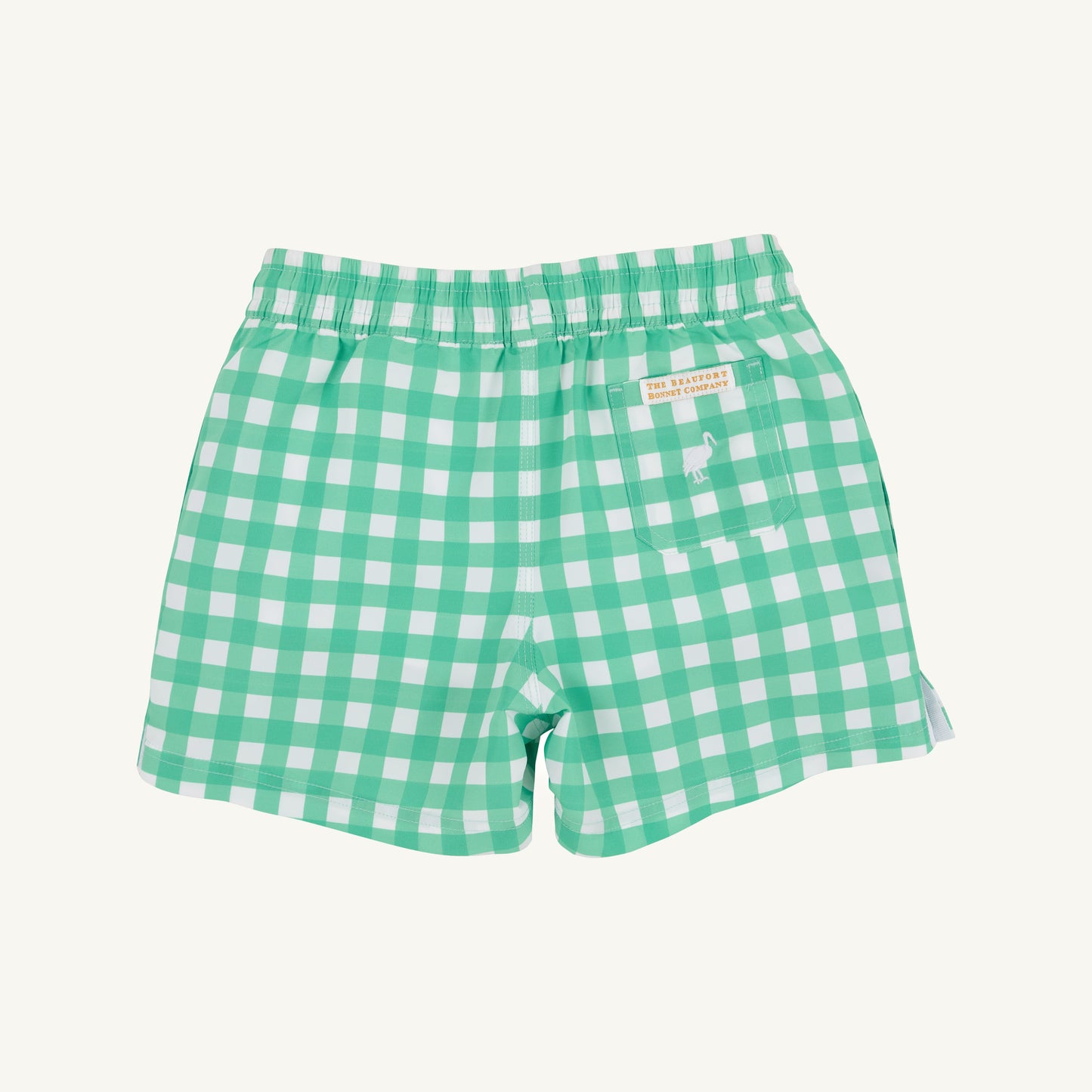 Tortola Swim Trunks Gibson Island Green Worth Avenue White