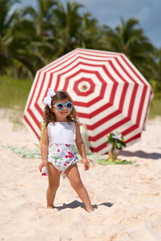 Sally Sunsuit Berry Sweet Worth Avenue White