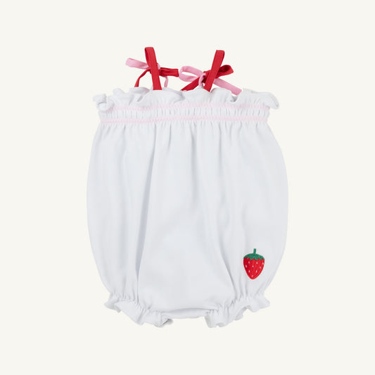 Rosey Romper Worth Avenue White Pier Party Pink Richmond Red