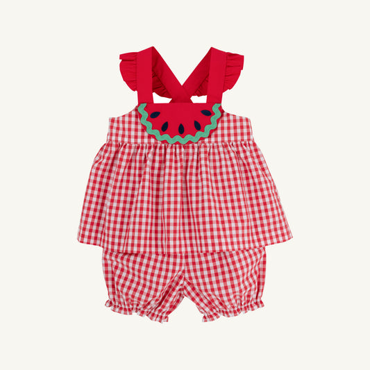 Nancy's Novelty Set Richmond Red Gingham Richmond Red Watermelon