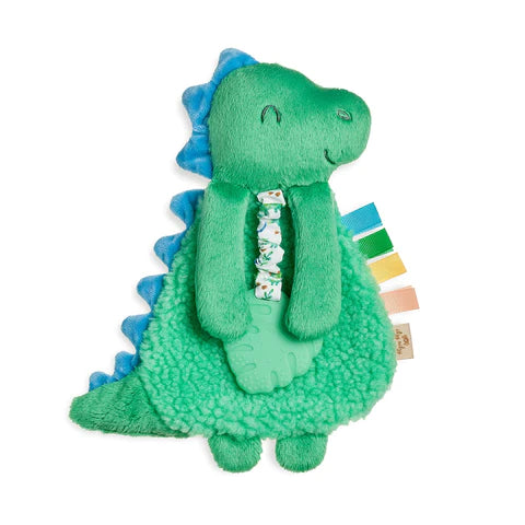 Itzy Friends Itzy Lovey Plush w/Silicone Teether Toy - James The Dino