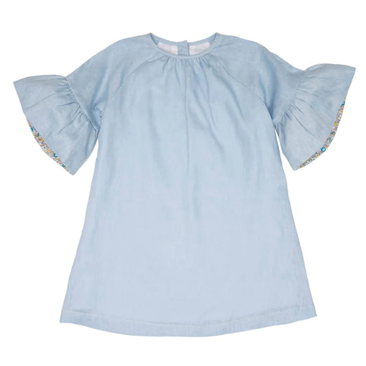 Collette Blue Linen Dress